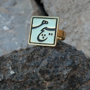 انگشتر دخترانه (هیچ) طلایی کد 002